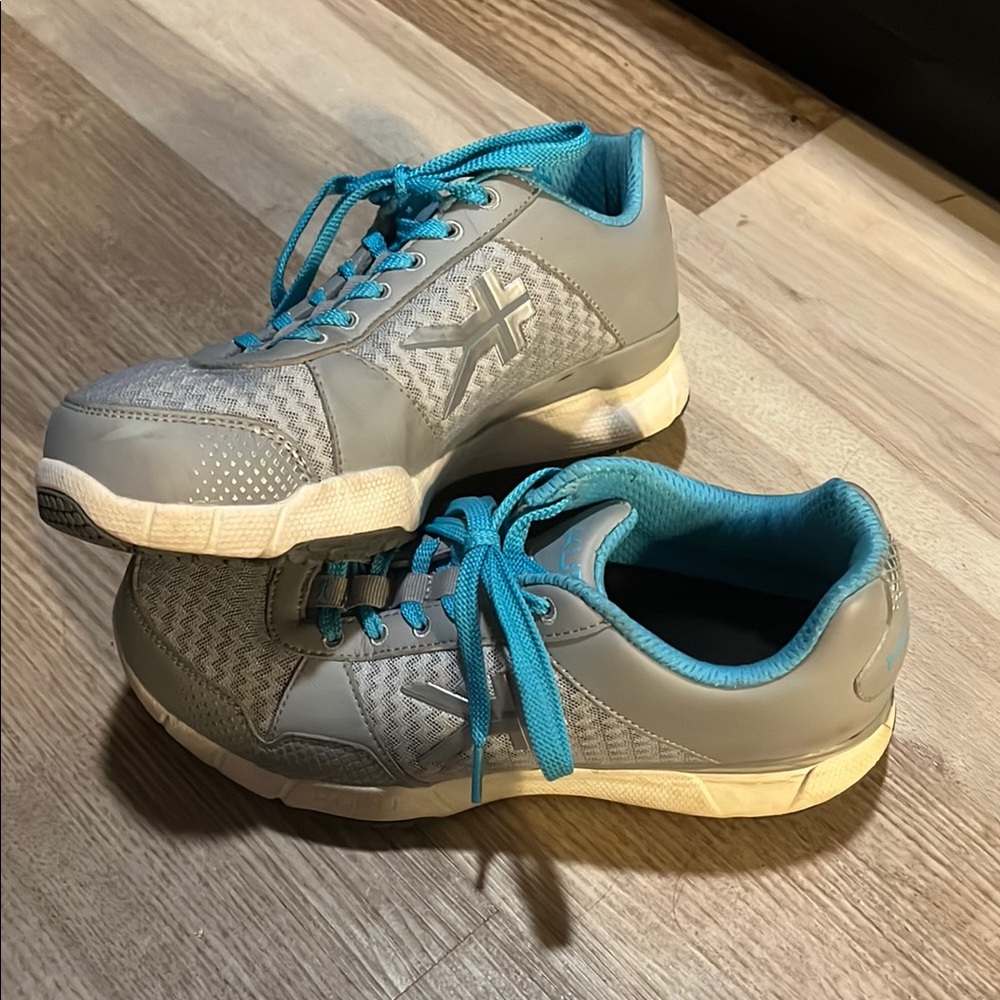 Gray and Blue Kuru Athletic Sneakers